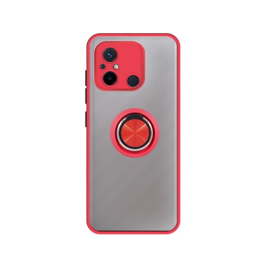 Case with Support Ring for Xiaomi Redmi 12c Red